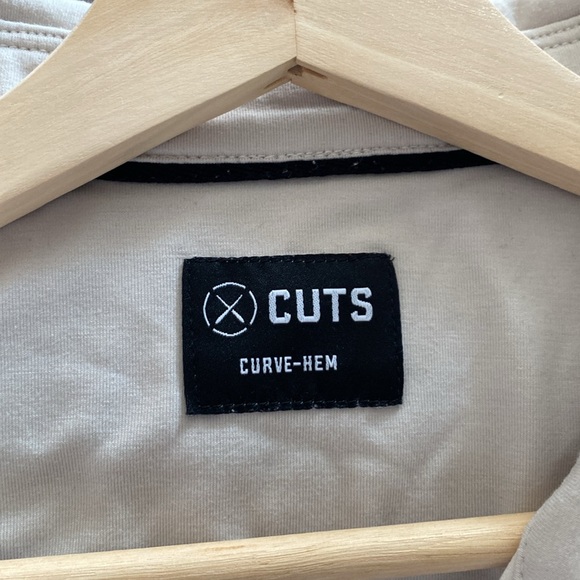 Mens Cuts polo. Size XXL. Beige - Picture 3 of 4